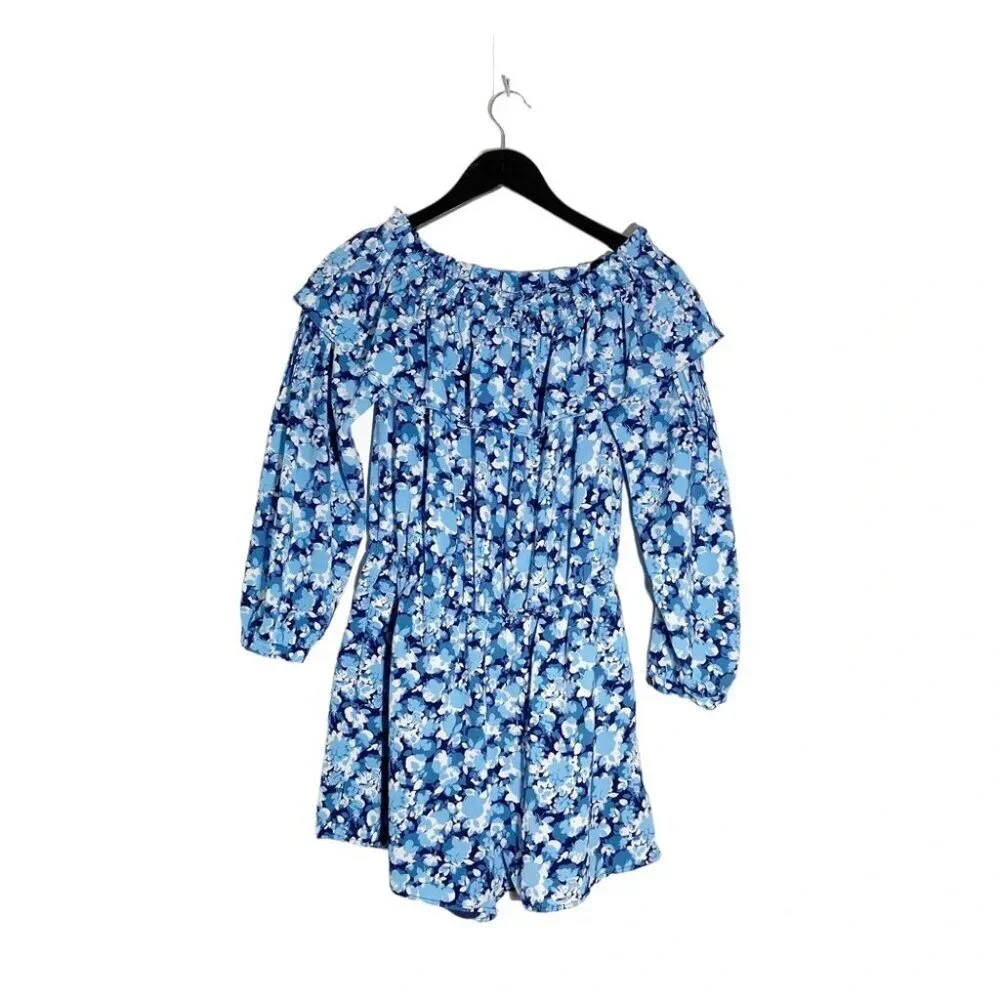 Michael Michael Kors Floral Off Shoulder Romper Size M - Picture 3 of 5